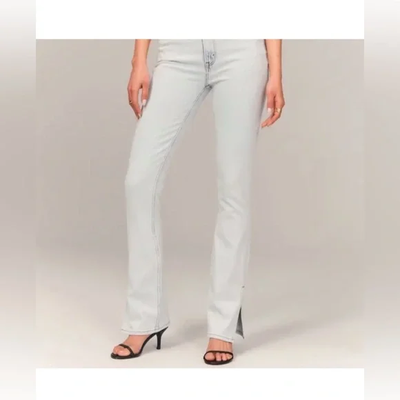 Abercrombie & Fitch Slim Straight Ultra High Rise with Ankle Slits - Picture 6 of 6